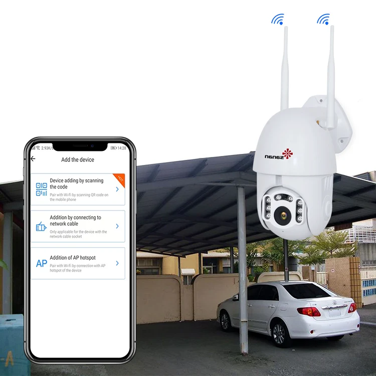 SANAN 1080P wi-fi-камера для использования на улице 4X зум скорость купол автоматическое отслеживание PTZ IP камера двухстороннее аудио CCTV Водонепроницаемая камера безопасности