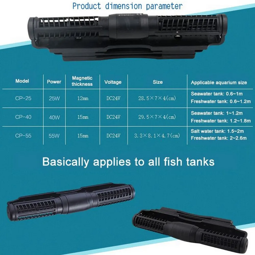 

Jebao Wireless Wave Pump Master/Slave Pump Control CP25 CP40 CP55 Circulation Pump Cross Flow Marine Aquarium Fish Wave Maker