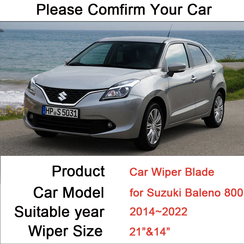 Щетки стеклоочистителя для Suzuki Baleno 800 2014 2015 2016 2017 ~ 2022 | Автомобили и мотоциклы
