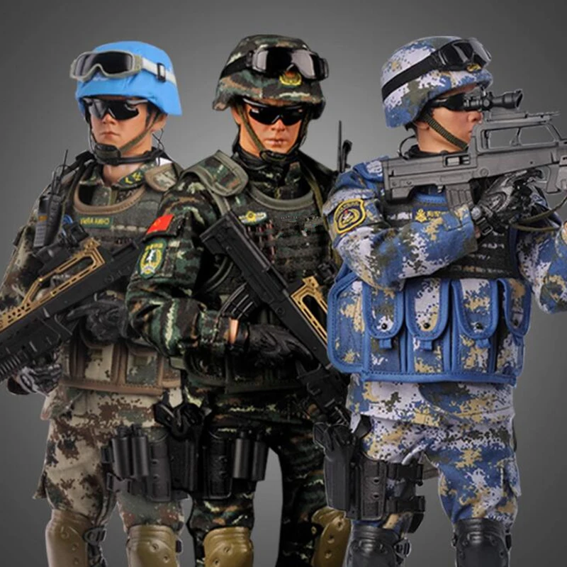 

Фигурка военного солдата 1/6, фигурка военного солдата 35 см, Боевая сила, морская пехота, Боевая полиция, шарнирная Подвижная кукла, модель не...