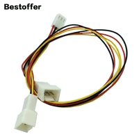 30cm 3pin female to 23pin male pc case cpu fan y splitter power cable adapter connector