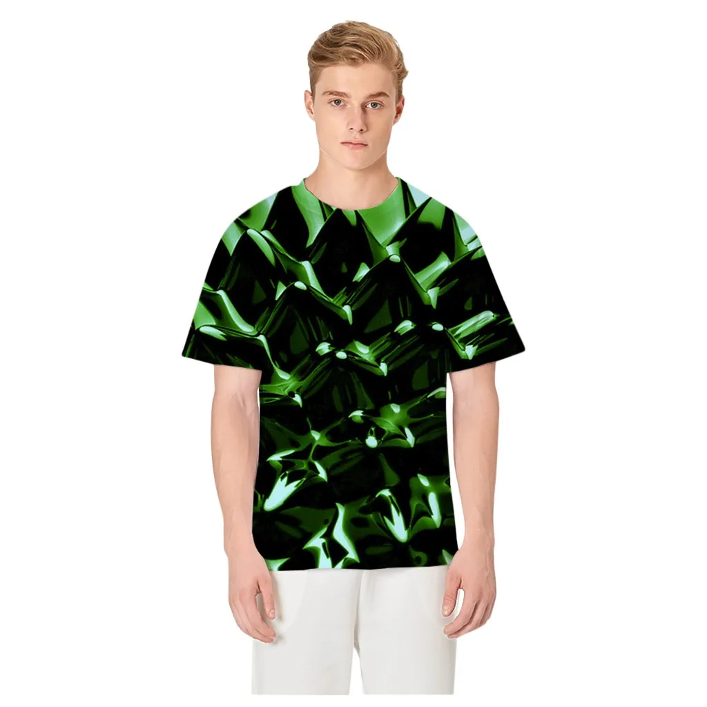 

Mens Shirts 2021 Casaul 3D Round Neck Short Sleeve Funny Printing T-Shirt Blouse Top Summer Loose Men Clothing camiseta