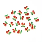 20 шт.B Милая вишня из сплава, подвески для ногтей, красная яркость, японский милый Cherilee, 3D украшения для дизайна ногтей, 8*8 мм