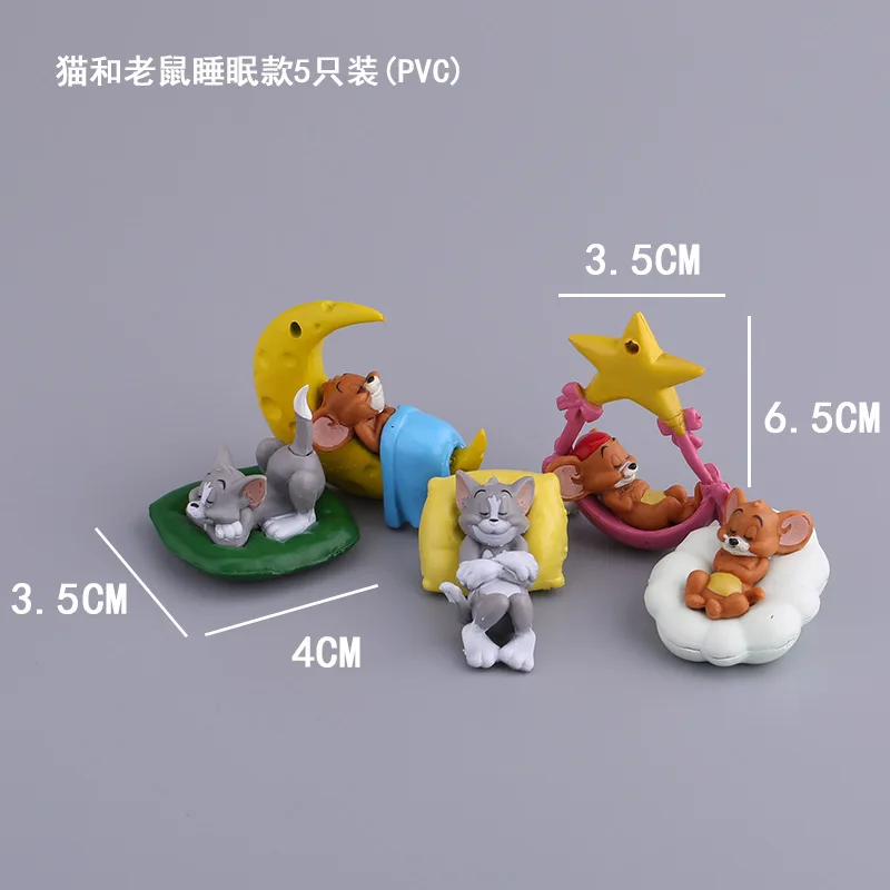 5 шт. Детские Мультяшные игрушки Кот и мышь | Игрушки хобби