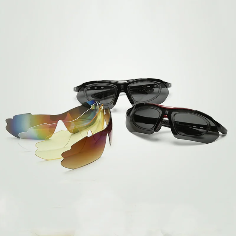 Велосипедные солнцезащитные очки с 5 линзами для мужчин и женщин мужские