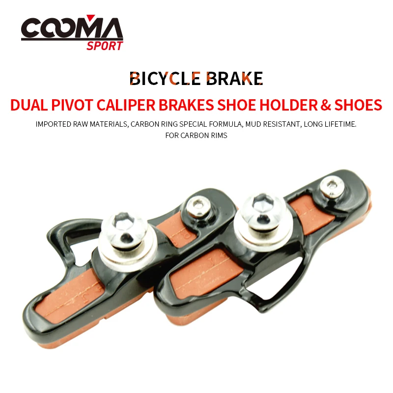 

Ultra Lightweight Road Bike C Brake Shoes + Brake Pads, 1 Pair, Fit Carbon RIM