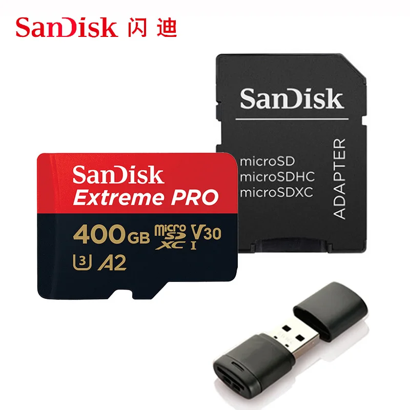 

Карта памяти SanDisk Extreme Pro/Ultra Micro SD, 128 ГБ, 64 ГБ, 256 ГБ, 400 ГБ