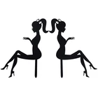 Акриловый Топпер для торта на высоком каблуке для девушек и женщин, с днем рождения, украшения для свадебного торта