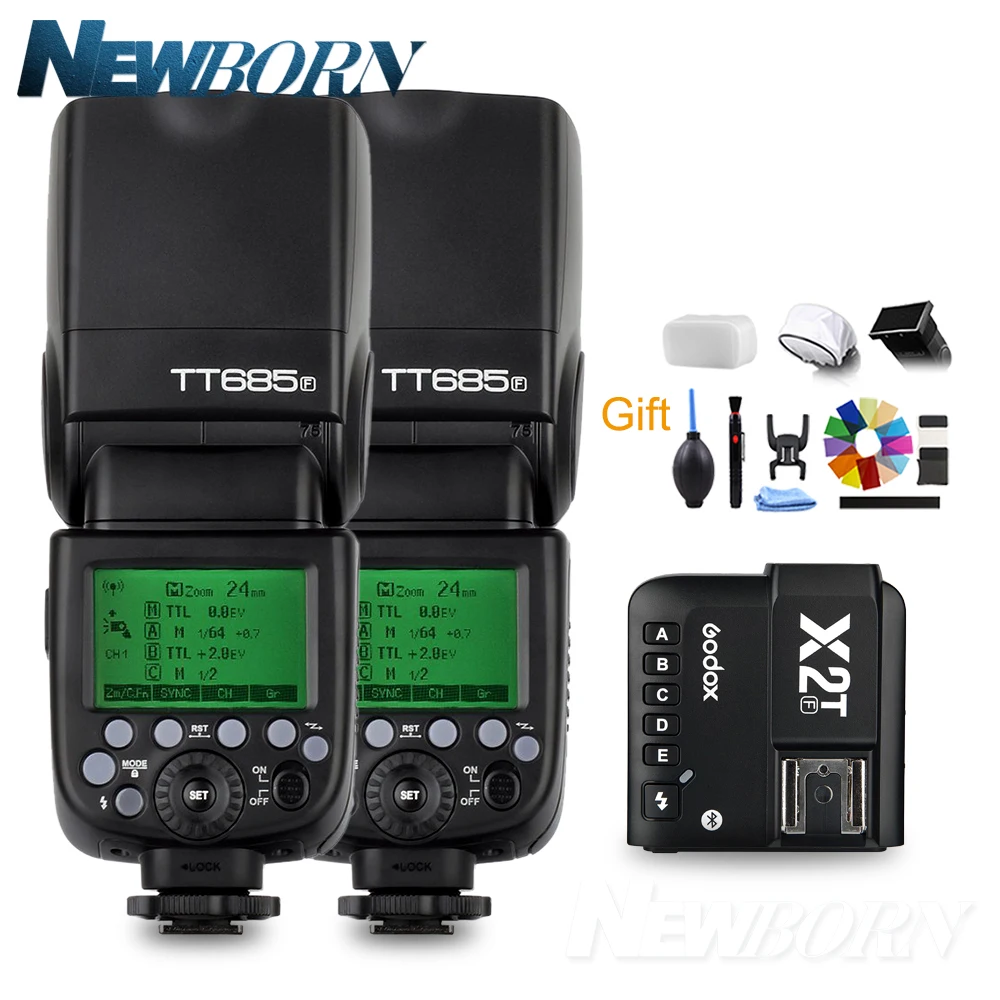 Godox TT685F ttl 2 4G GN60 Высокоскоростная синхронизация 1/8000S скорость вспышки lite light X2T F