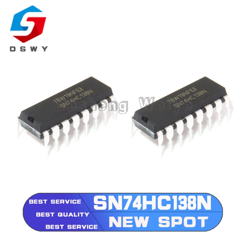 

10PCS SN74HC138N DIP16 SN74HC138 DIP 74HC138N 74HC138 DIP-16 New and Original IC