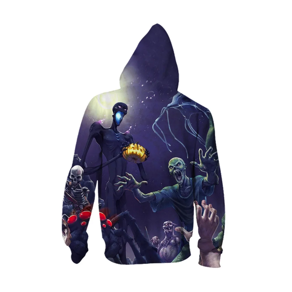 Halloween printed men's cardigan and Hoodie | Мужская одежда