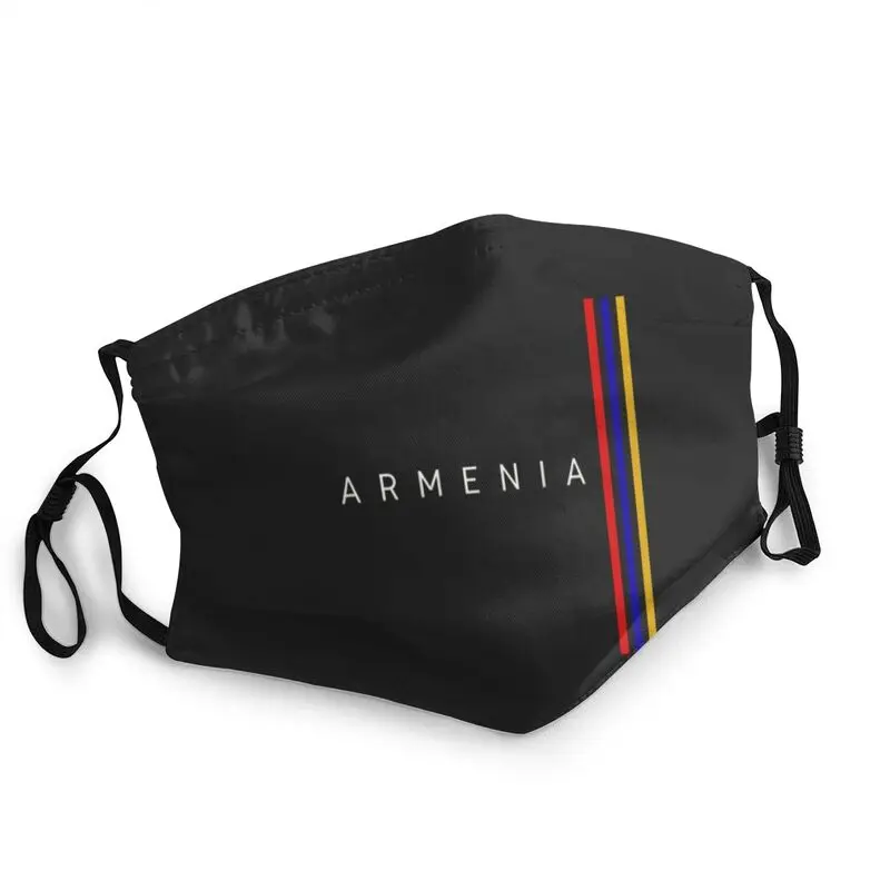 

Armenia Flag Mask Non-Disposable Unisex Armenian Proud Mouth Face Mask Anti Haze Dustproof Protection Cover Respirator Muffle
