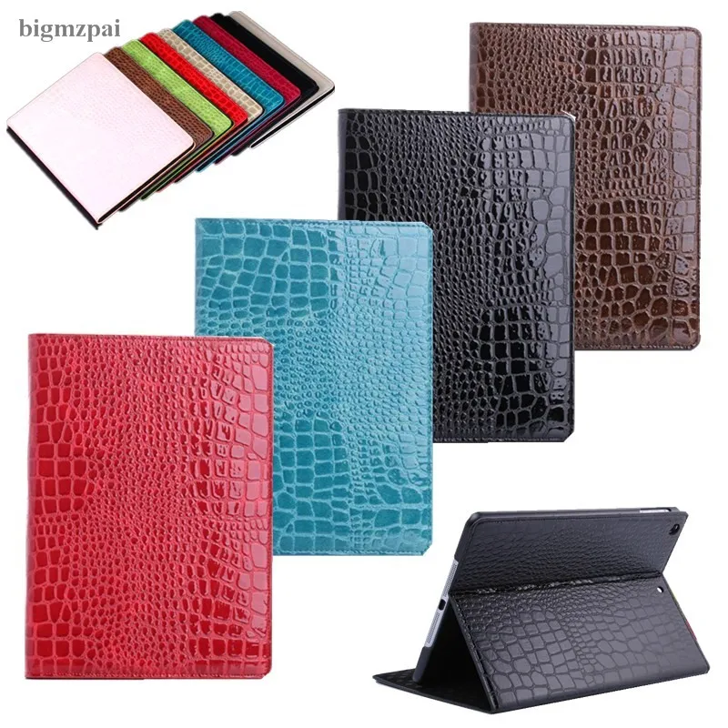 Чехол для планшета для iPad Air/Air 2, чехол с откидной крышкой из крокодиловой кожи, защитный чехол из искусственной кожи для Ipad 9,7, чехол+ пленка