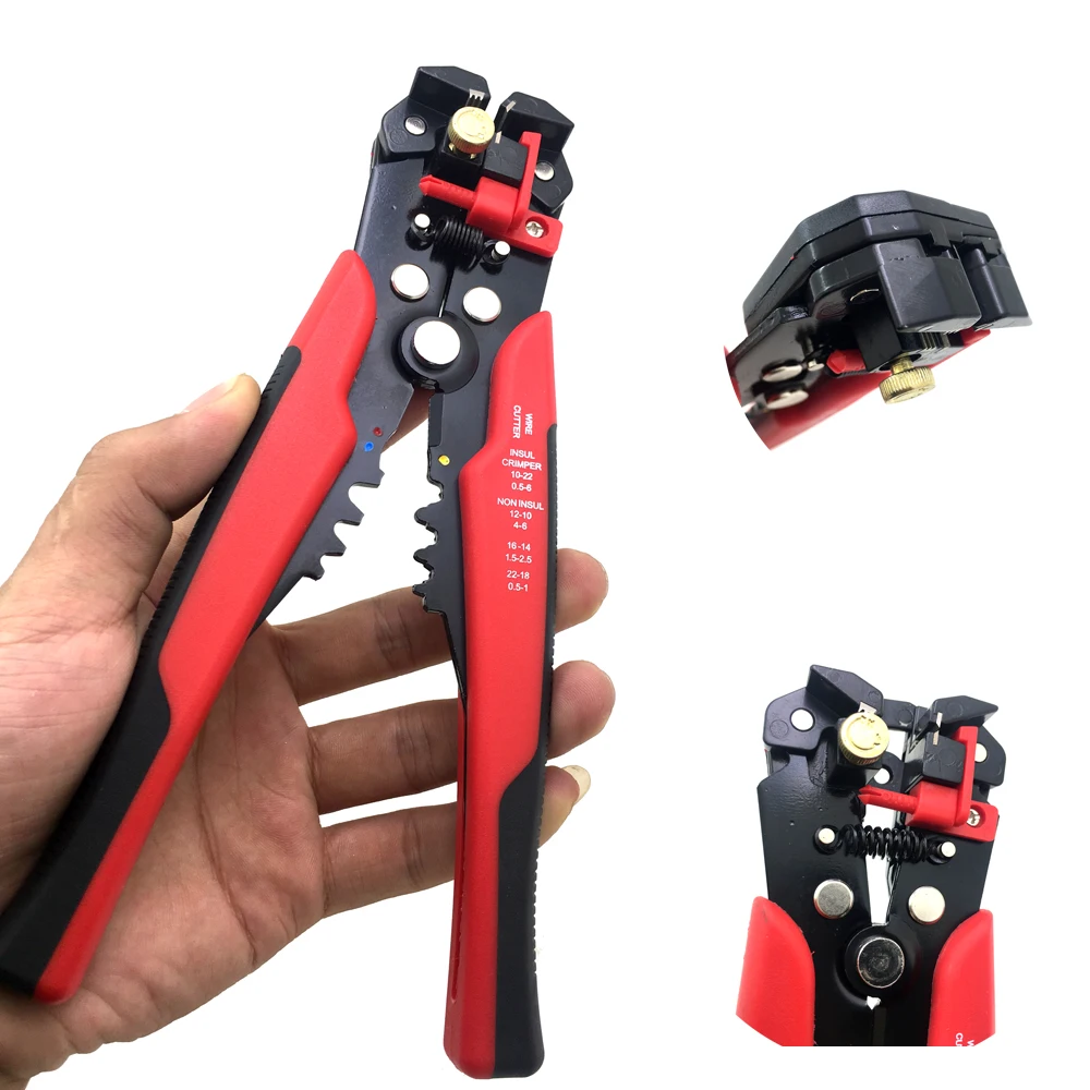 

Self-Adjusting Cable Automatic Wire Stripper Cutter Crimper Crimping Stripping Multifunctional Automatic Electric Terminal Tool