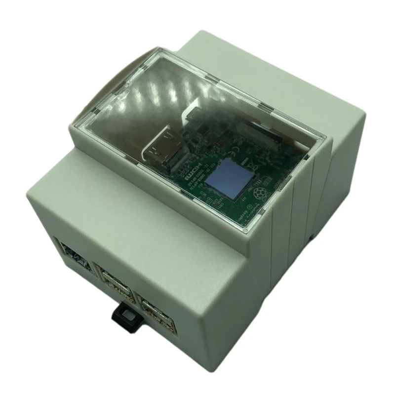 

ABS Case Protective Cover Shell Enclosure Box with Mainboard for Raspberry Pi 4 Model B Accessories