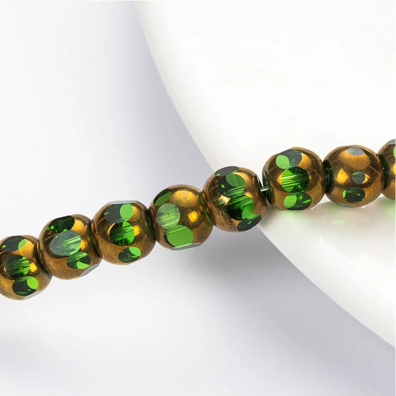 8mm Rondelle Austria faceted ceramics Crystal Glass Beads Loose Spacer Round DIY Jewelry Making For Bracelet | Украшения и