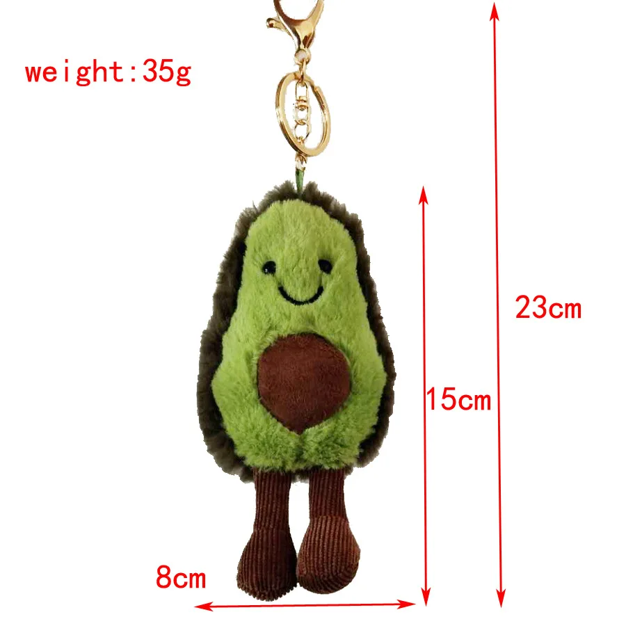 45cm Lovely Smile Avocado fruit vegetable food Anti-stress soft creative pillow cushion plush doll girl hobby Children toy gift