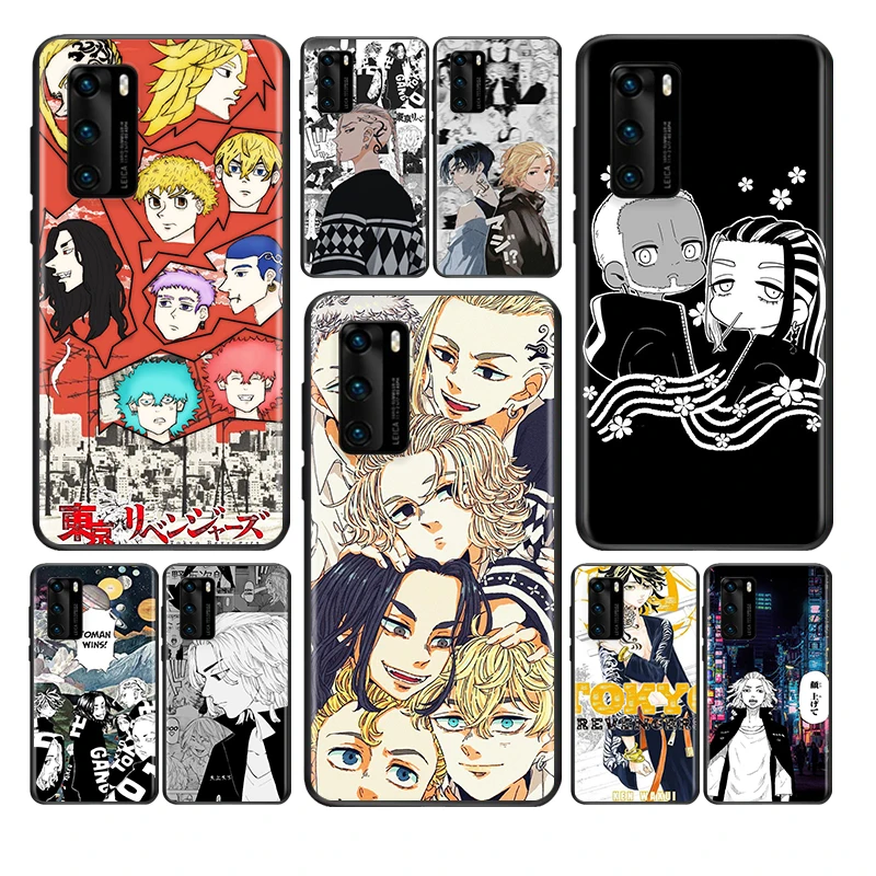 

Tokyo Avengers Anime For Huawei Mate 40 RS 30 20 10 P Smart 2021 2020 Z S Plus Pro Lite 2019 2018 Black TPU Phone Case