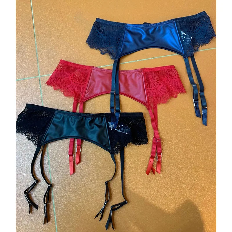 

PU Suspender Garter Belt Sexy Leather Garter Temptation Stockings Suspender Belt Wedding Stocking Garters Belts