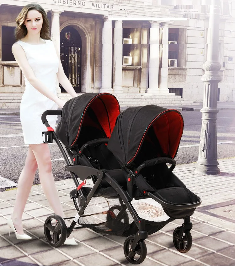 Motherknows оригинальная двухместная детская коляска для близнецов kinderwagen 2 в 1