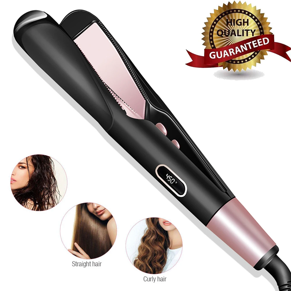 Профессиональные электрические щипцы для завивки волос 2 в 1 выпрямитель плоские