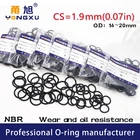 Уплотнительное кольцо из черного каучука, 50 шт.лот, CS1.9mm OD14151617181920*1,9 мм, Нитриловое резиновое кольцо, прокладка, нитриловые кольца, шайба