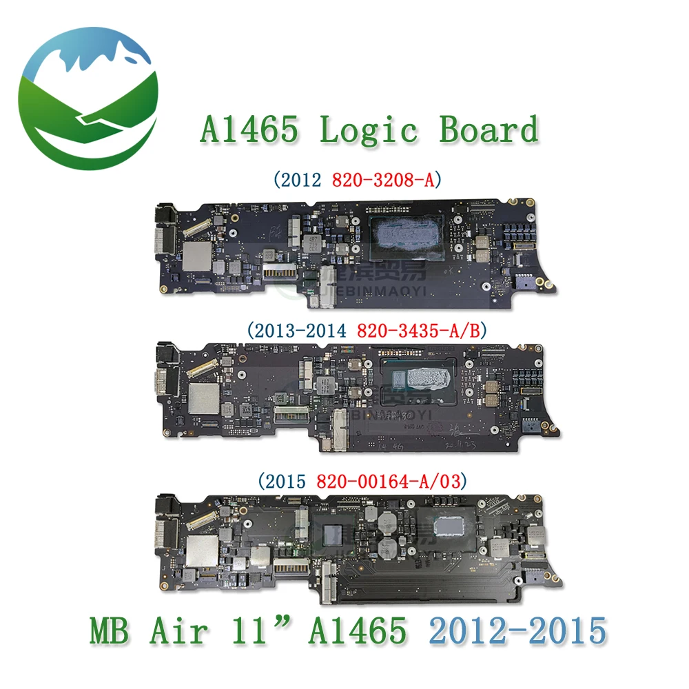 

Origina Laptop A1465 Motherboard for MacBook Air 11" 820-3208-A 820-3435-A/B 820-00164-A/03 Logic Board 2012 2013 2014 2015 Year
