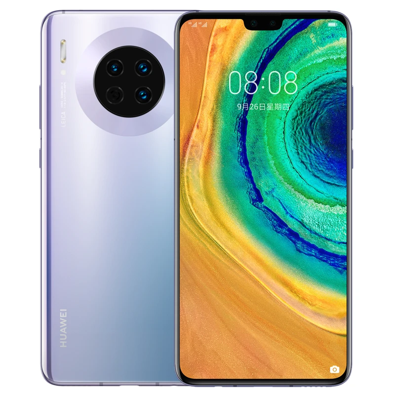 DHL Быстрая huawei mate 30 мобильный телефон Kirin 990 Android 10,0 6,62 дюймов 8 Гб ram 128 ГБ rom 40.0MP 40 Вт супер зарядное устройство IR Qi