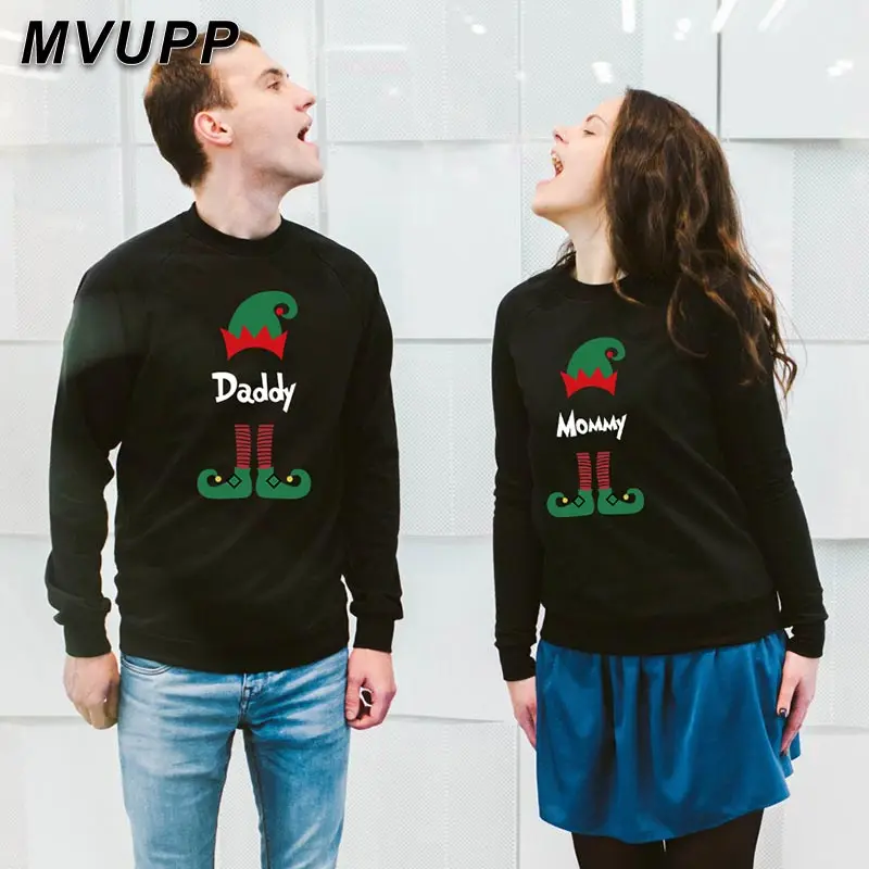 Одинаковые комплекты для семьи с принтом Рождественская Толстовка папы мамы и