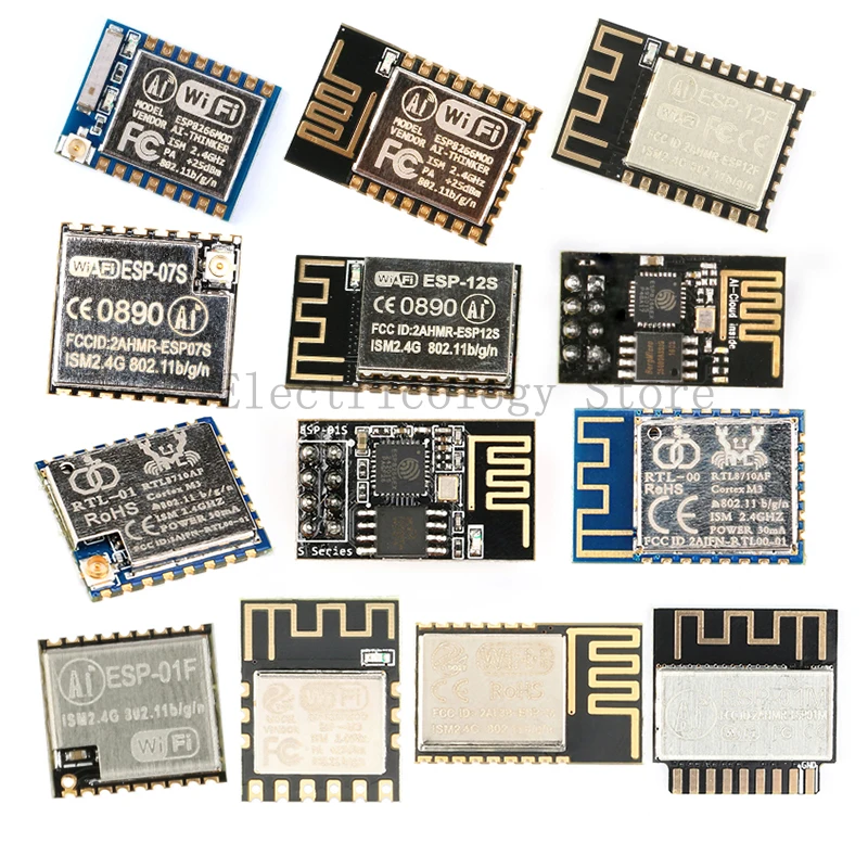 ESP8266 Wifi Wireless Module Adapter ESP-01 ESP-01S ESP-01M ESP-01F ESP-07 ESP-07S ESP-12E ESP-12F ESP-12S ESP-M2 ESP-M3 ESP01 |