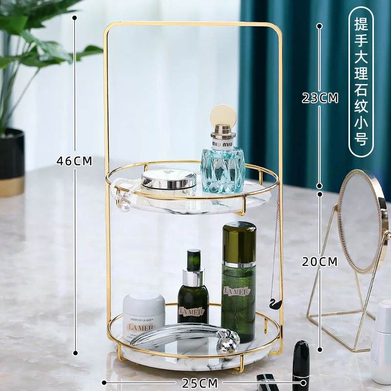 Сетчатый Красный вращающийся ящик для хранения косметики средство ухода за