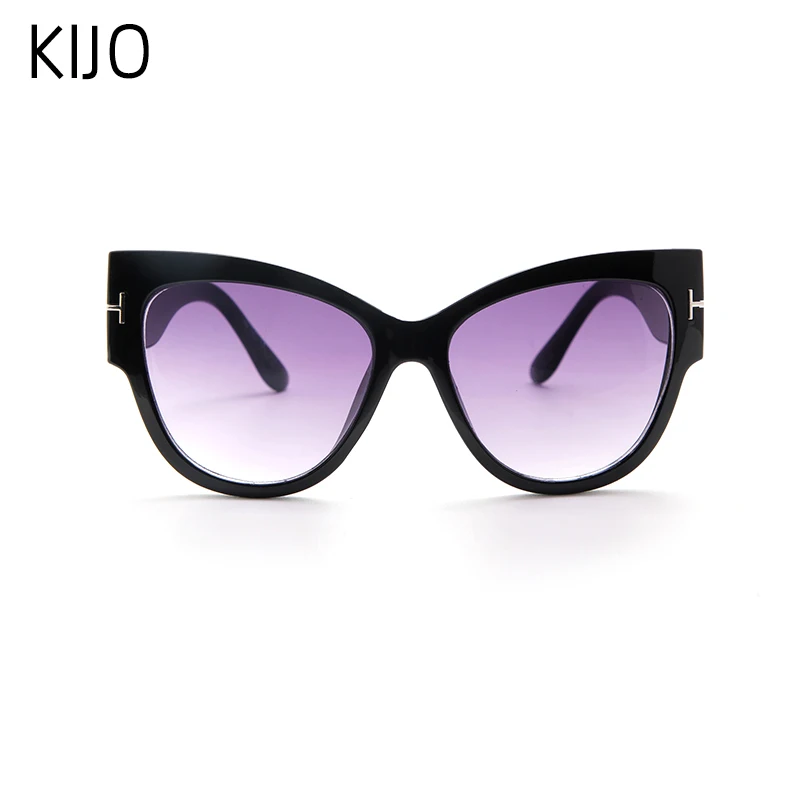Новые модные брендовые дизайнерские солнцезащитные очки Tom Cat Eye, Женские винтажные солнцезащитные очки с большой оправой UV400