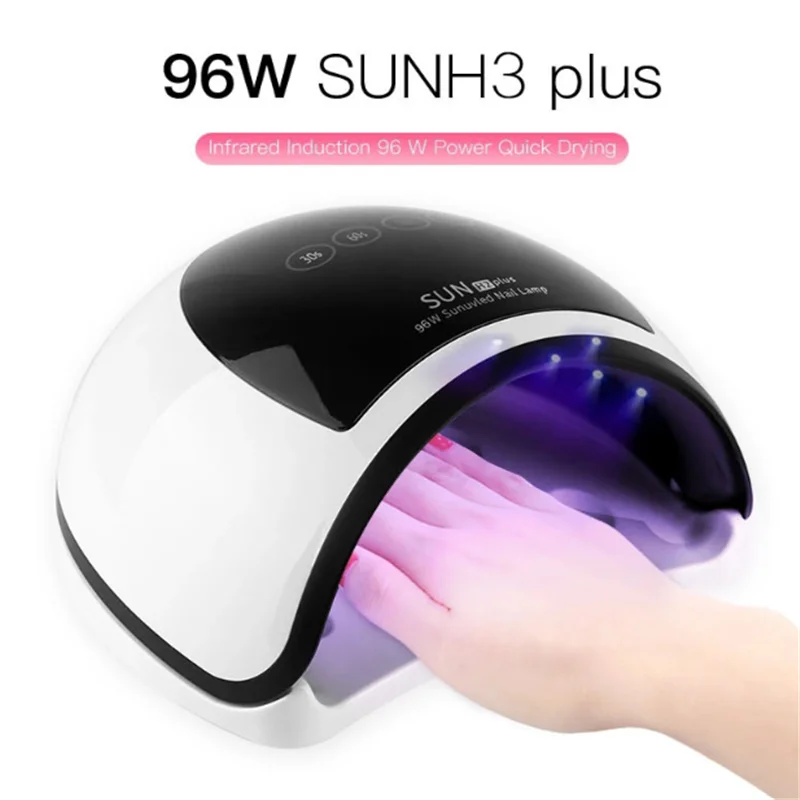 Светодиодсветодиодный лампа для ногтей 96 Вт фототерапии SUN H3 PLUS интеллектуальный