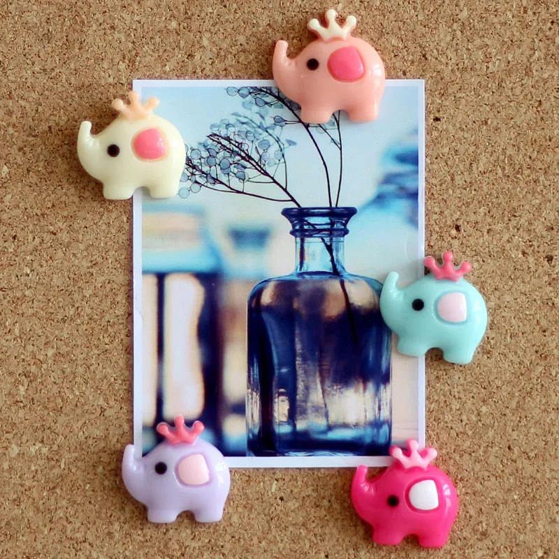 6 шт. милые значки для фотографий на стену штифты пробковой доски Декоративные