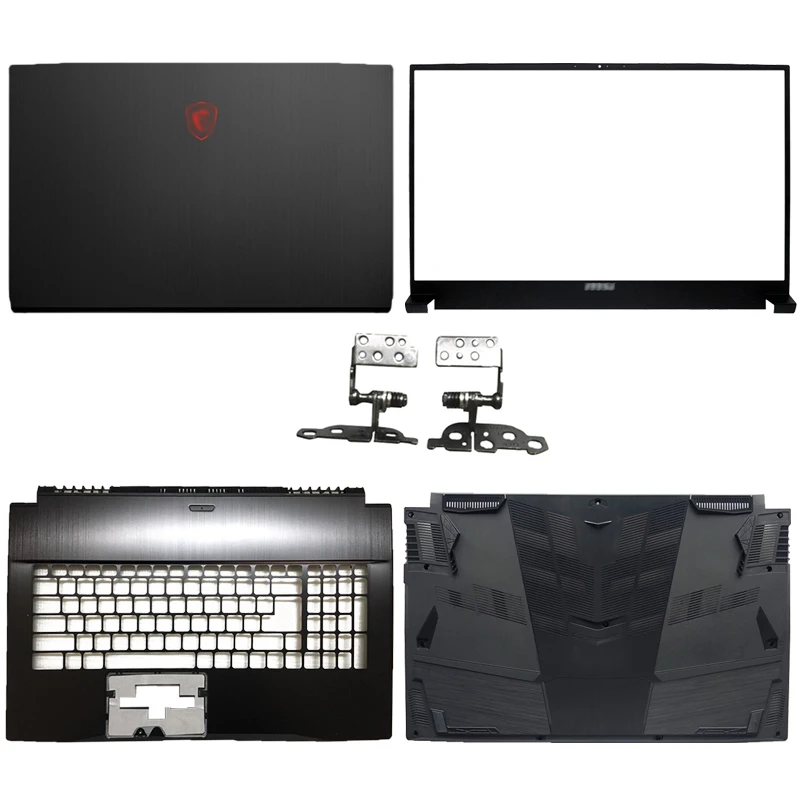 

Новая портативная задняя крышка ЖК-дисплея/передняя рамка/петли ЖК-экрана для msi gf75 MS-17F1 MS-17F5 series, верхний чехол, черный