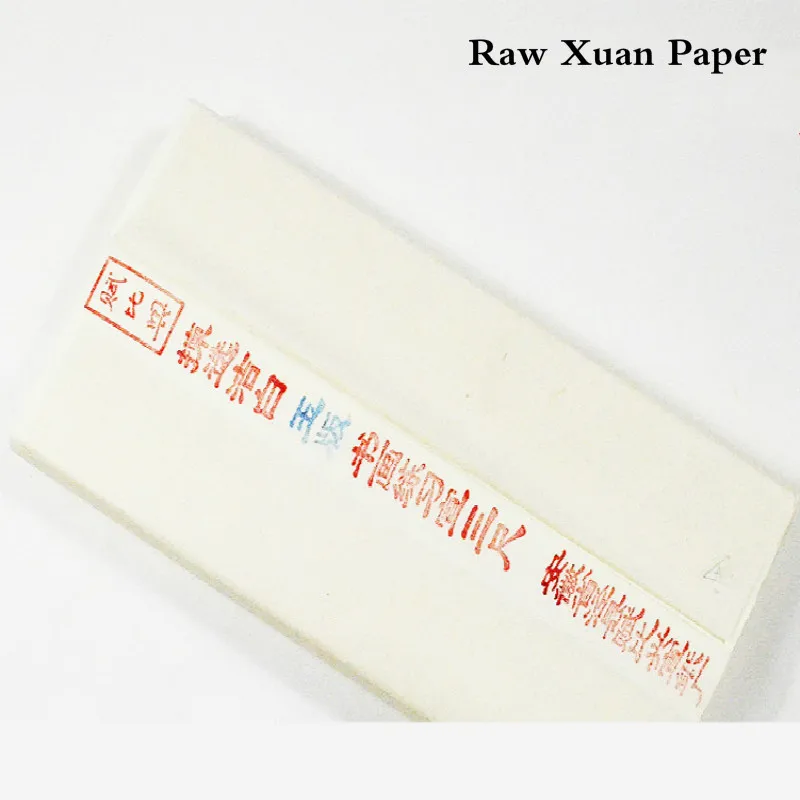 

Calligraphy Paper 100 Sheets Raw Xuan Paper Chinese Handmade Calligraphy Painting Rice Paper Rijstpapier 50x100cm