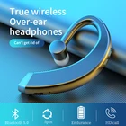 Беспроводные мини-наушники Bluetooth-compatible5.0 с креплением на ухо, с микрофоном, спортивные Hi-Fi стереонаушники