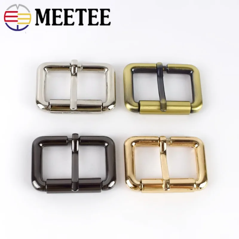 Meetee 5 шт. 20-32 мм квадратная металлическая пряжка для ремня Рюкзак ремень ролик
