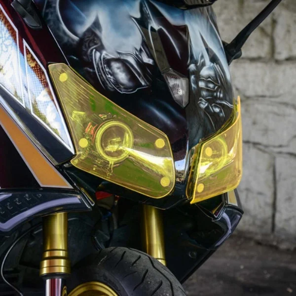 MTKRACING для YAMAHA TMAX 530 TMAX530 T-MAX Защитная крышка передней фары 2012 2013 2014 | Автомобили и