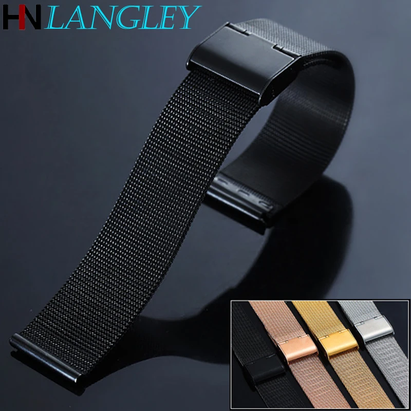 Универсальный ремешок Миланская петля для наручных часов сменный Браслет из
