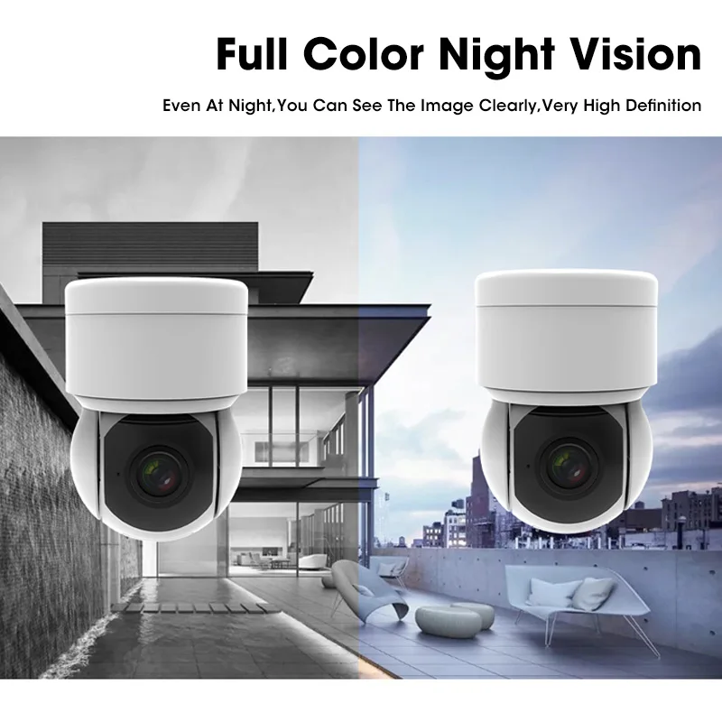 IP камера наружная беспроводная 1080P HD PTZ Wi Fi с ИИ датчиком