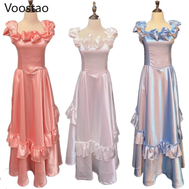 Элегантное винтажное викторианское платье принцессы женское милое длинное на