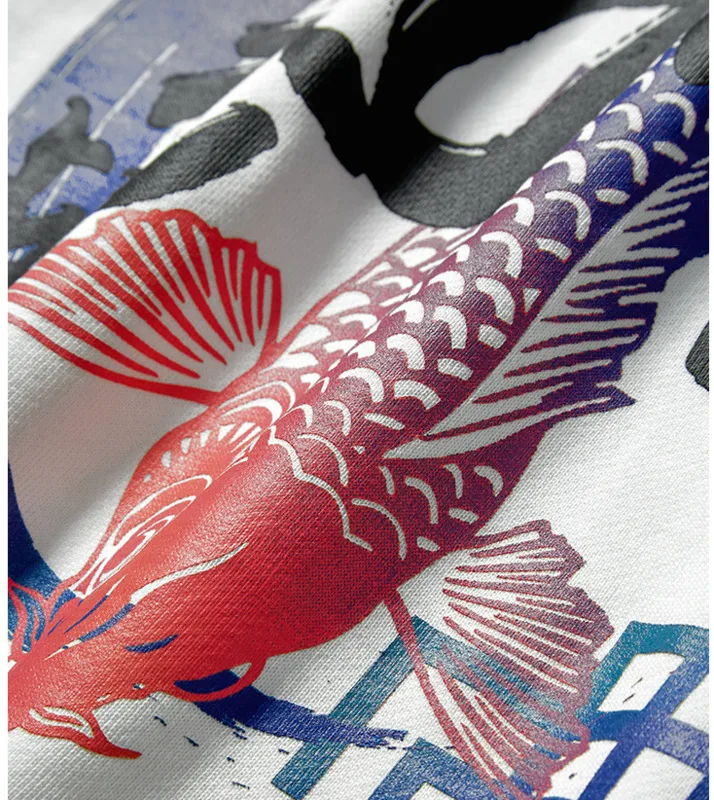 

IEFB New Men's Chinese Style Printted Hoodie Pullovers Large Size Loose Fashion Casaul Sweatshirts For Male Cotton Tops 9Y4794