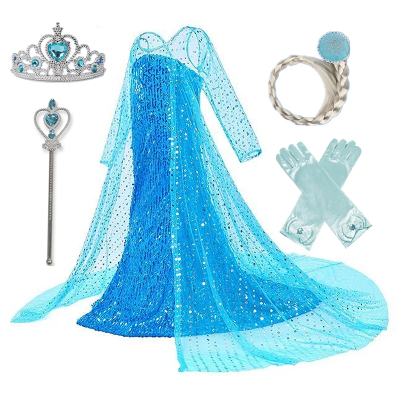 Красивый карнавальный костюм платье принцессы для девочек Детские платья