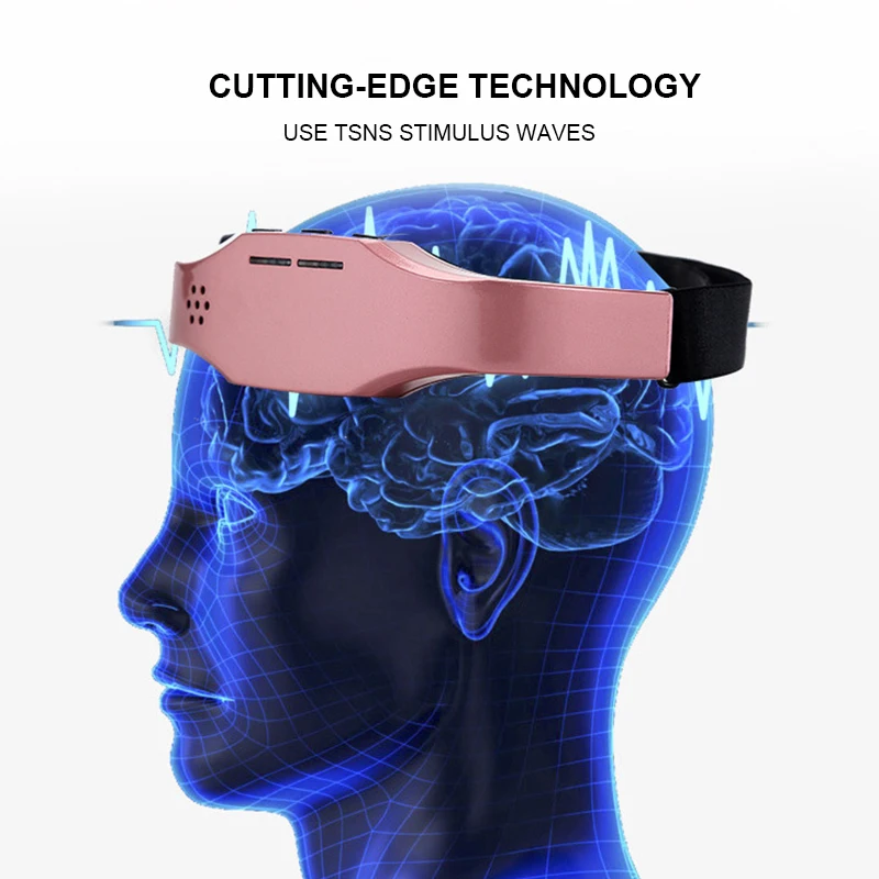 Electric Head Massager Sleep Monitor Migraine Relief Insomnia Therapy Release Stress Device Sleeping | Красота и здоровье