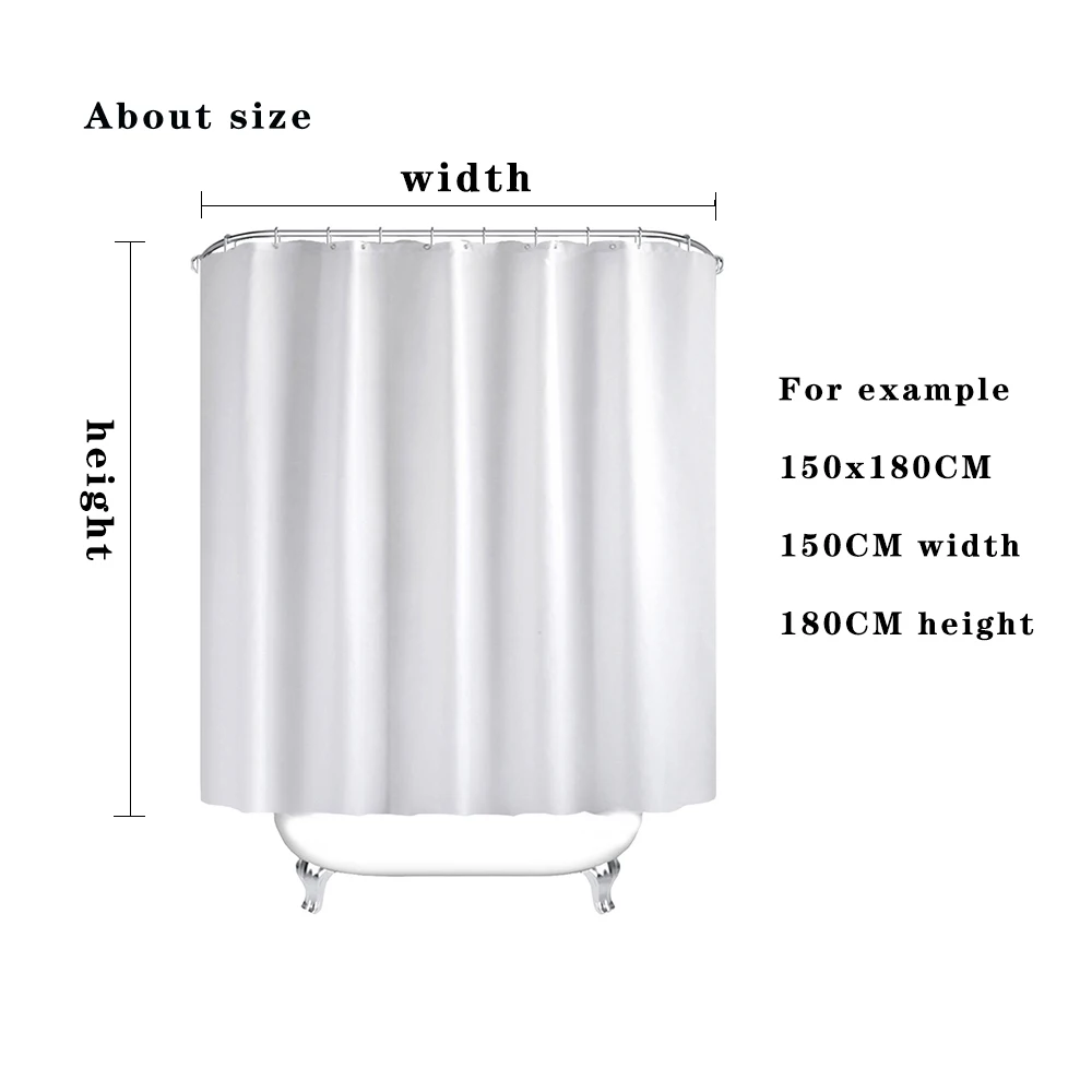 Водонепроницаемая утолщенная Полиэстеровая 3D белая занавеска для душа Слон на