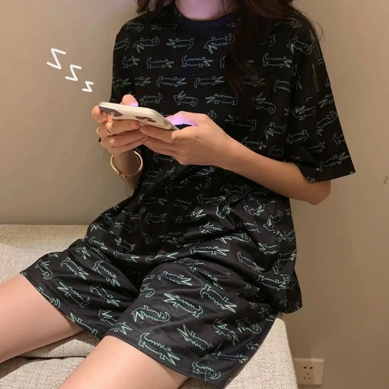 

Женский пижамный комплект, с длинным рукавом и принтом в виде оранжевых фруктов