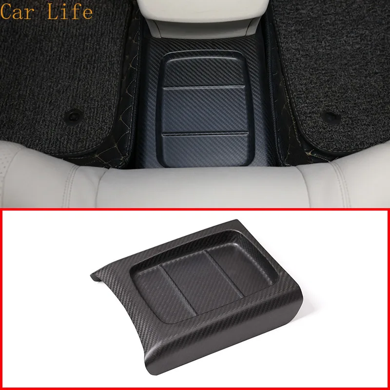 

Real Carbon Fiber For Mercedes Benz E Class W213 2016 2017 2018 Interior Molding Rear Row Protection Cover Trim Car Part