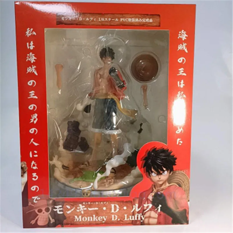 

25CM Anime ONE PIECE Monkey D Luffy Armed Color Straw Hat Pirates Battle version PVC Action Collectible Model Toy Statue R137
