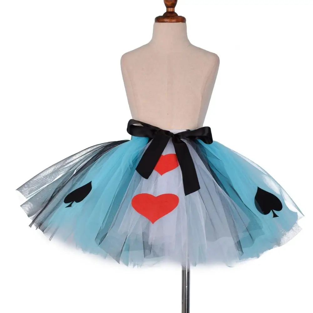 

Костюм для девочки Queen Of Hearts, праздничный костюм, юбка на Хэллоуин, реквизит для фотографирования новорожденных, пушистая юбка-пачка, модный ...